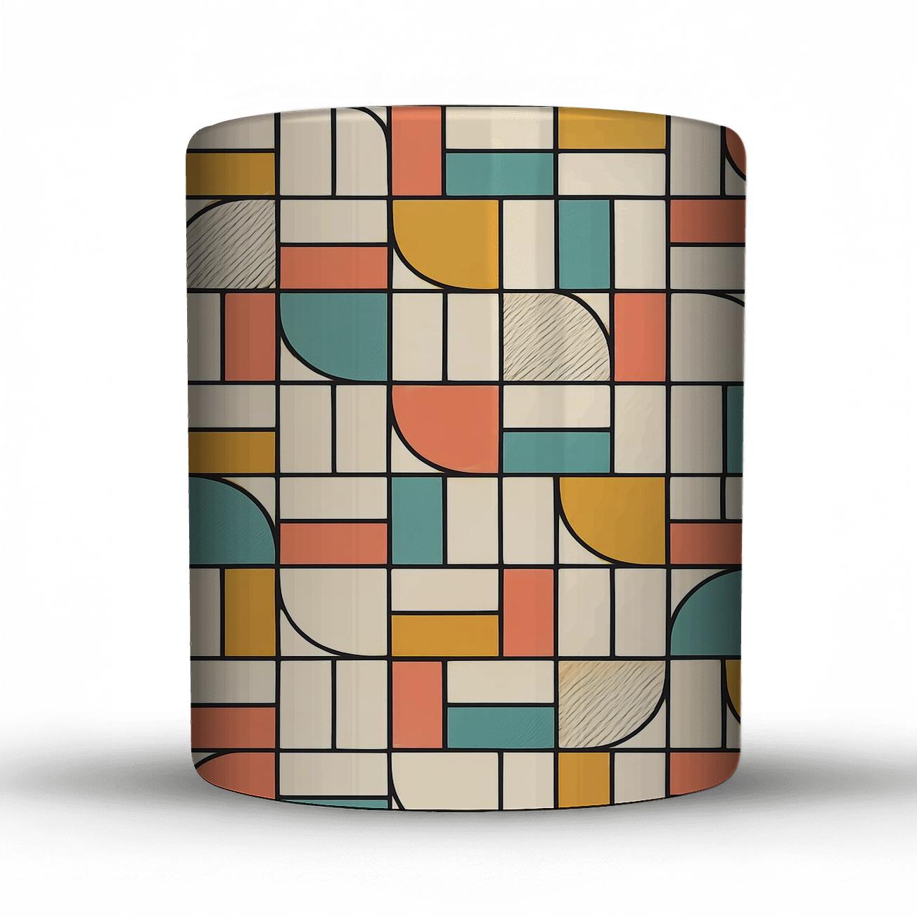 Bauhaus Loom Interlock Grid premium drinkware mugs