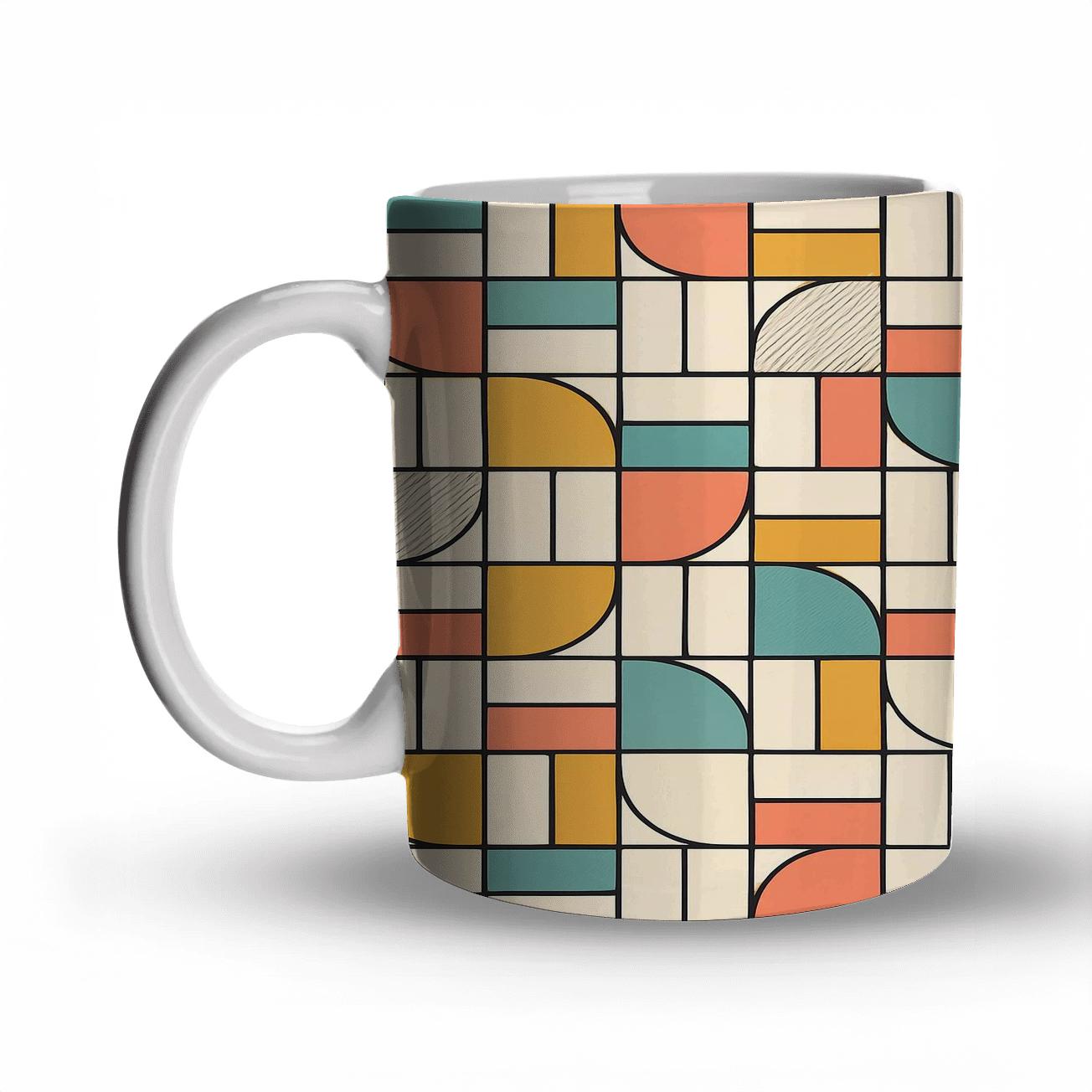 Bauhaus Loom Interlock Grid premium drinkware mugs
