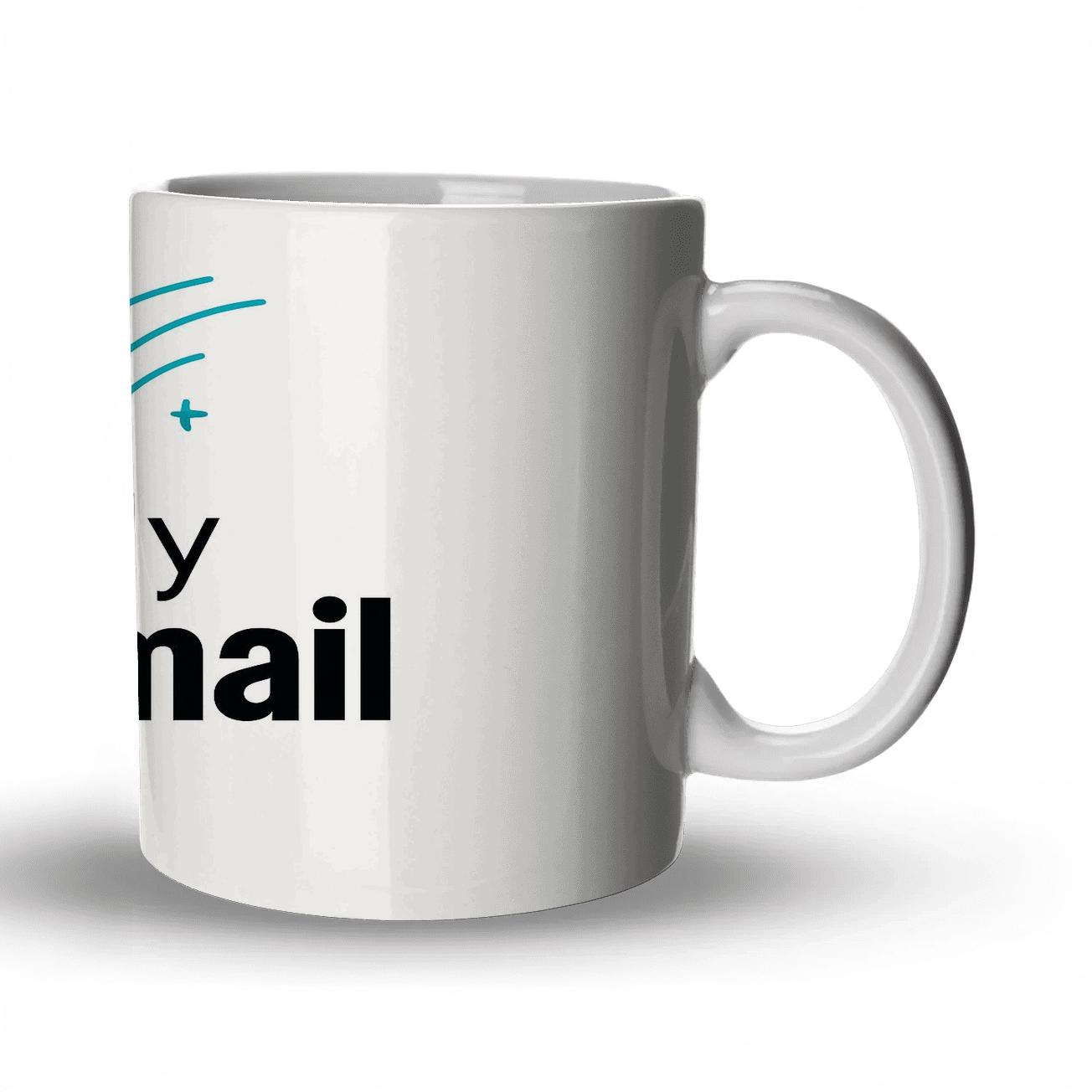 Per My Last Email Tiny Comet Tail ceramic coffee mugs