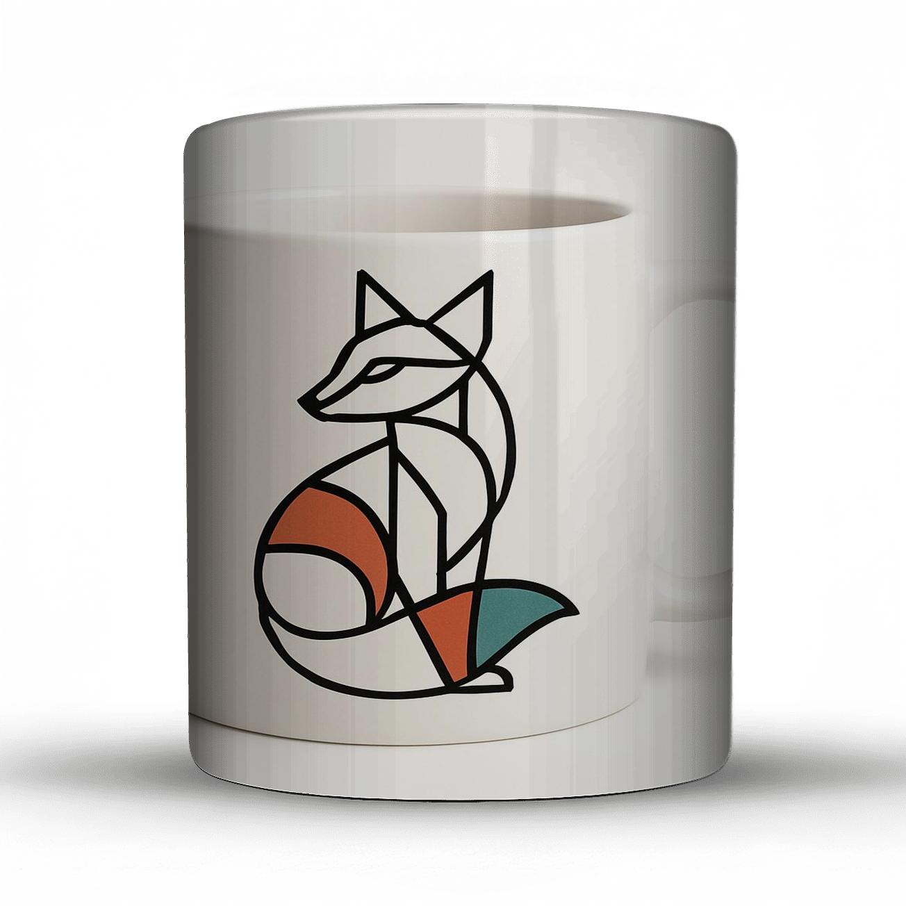 Bauhaus Fox Spiral Ornament Mug gift mugs for occasions