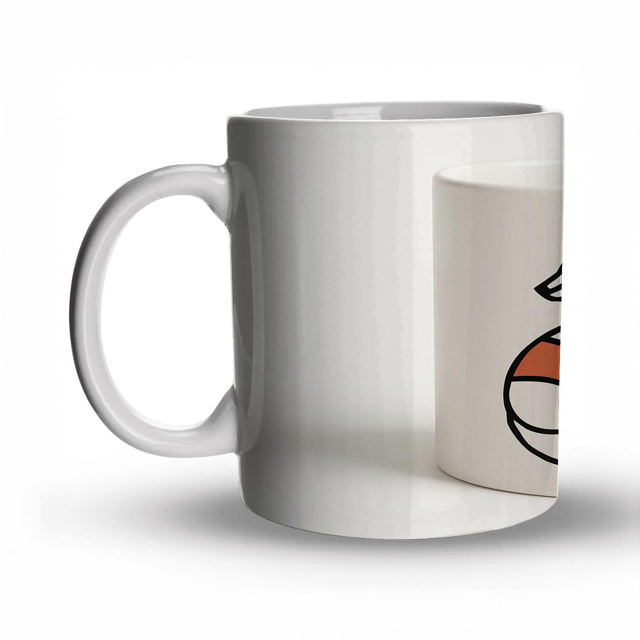 Bauhaus Fox Spiral Ornament Mug gift mugs for occasions