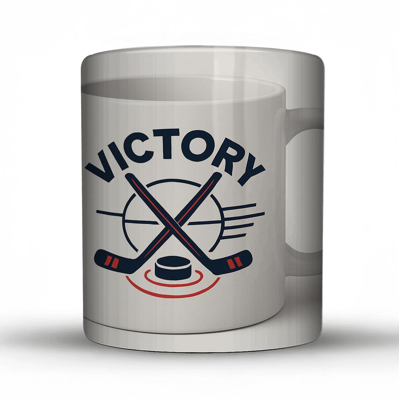 Hockey Rally Minimal Line Art Mug custom printed mugs