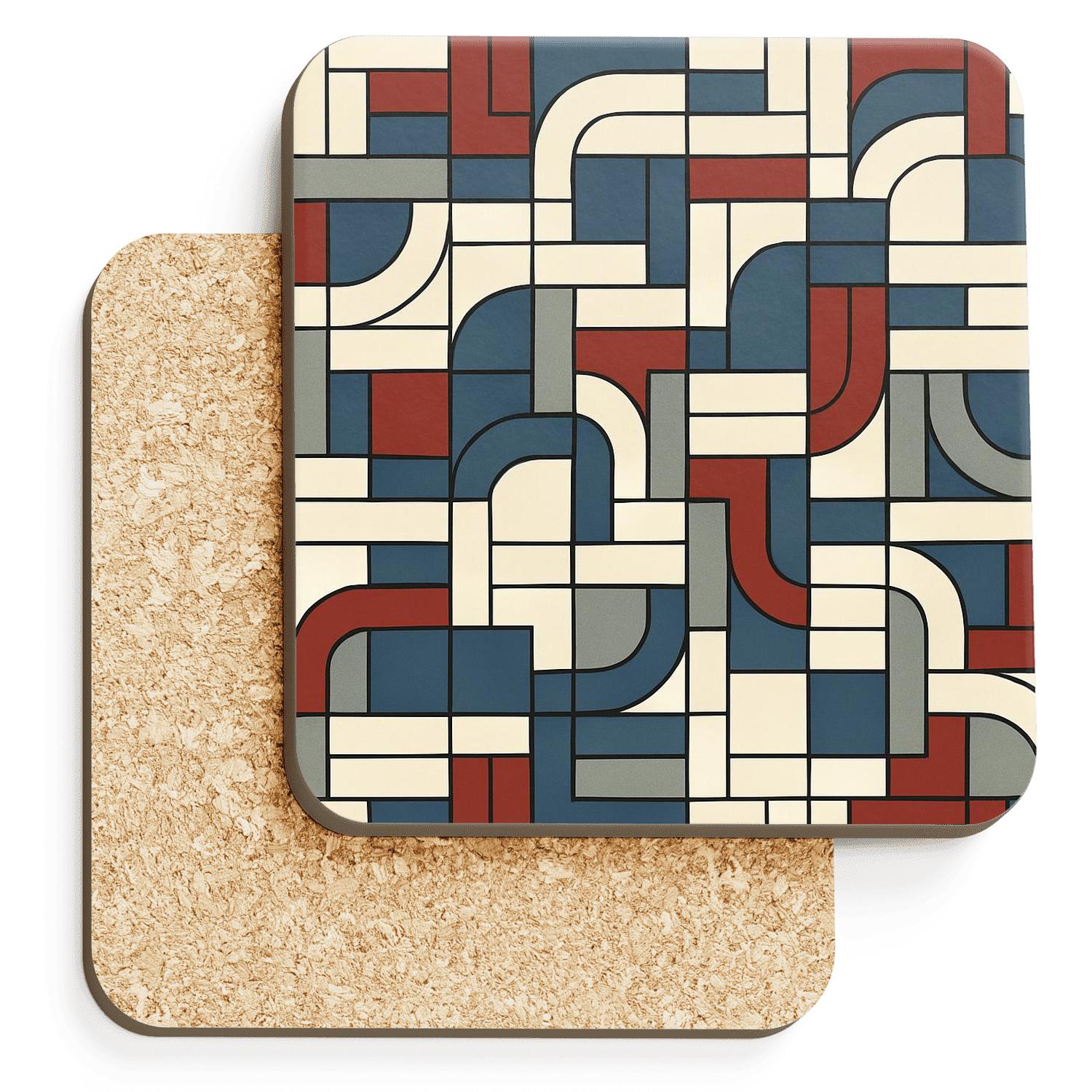 Constructivist Metro Weave coasters for home decor