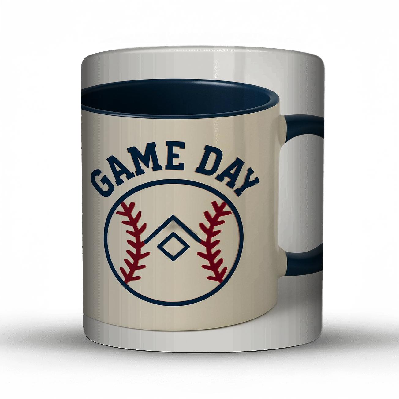 Heritage Baseball Stitch Line Art Mug premium drinkware mugs