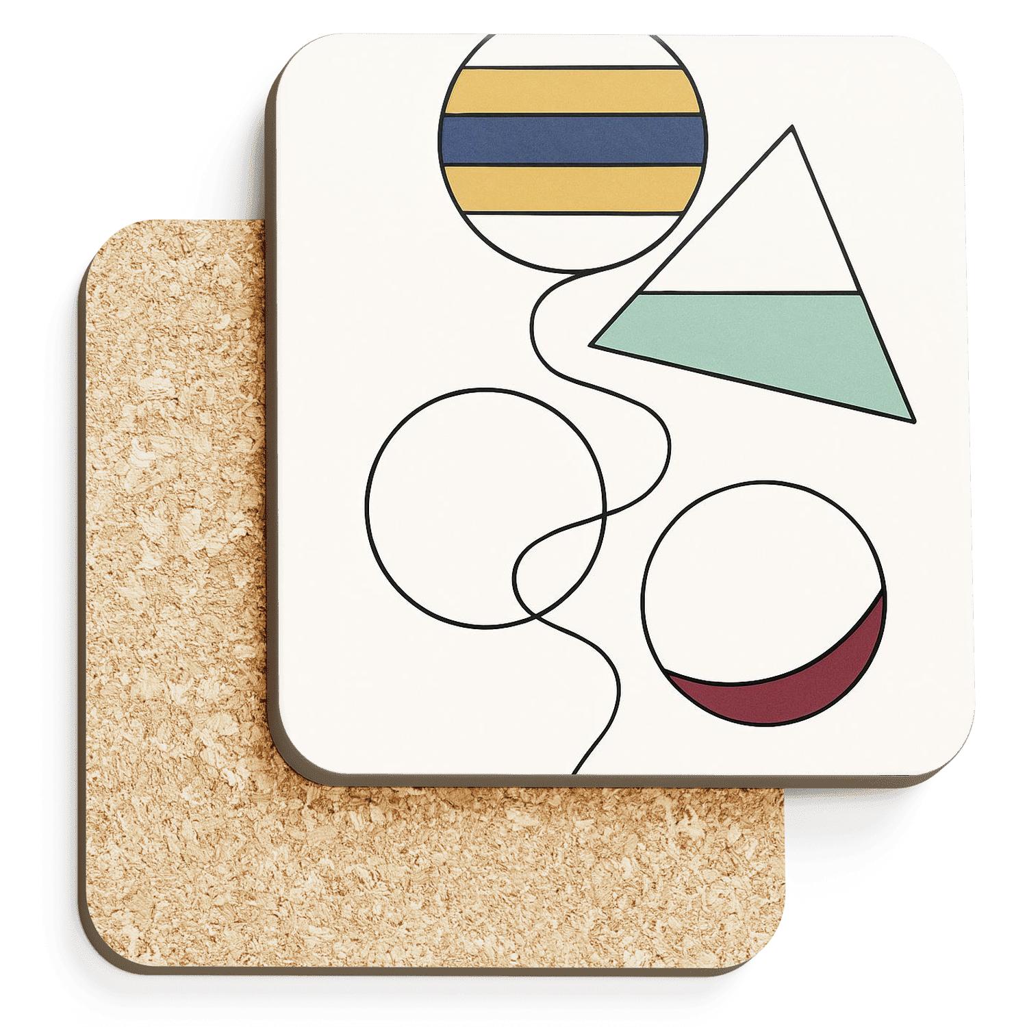 Orbital Geometry River coasters for home decor