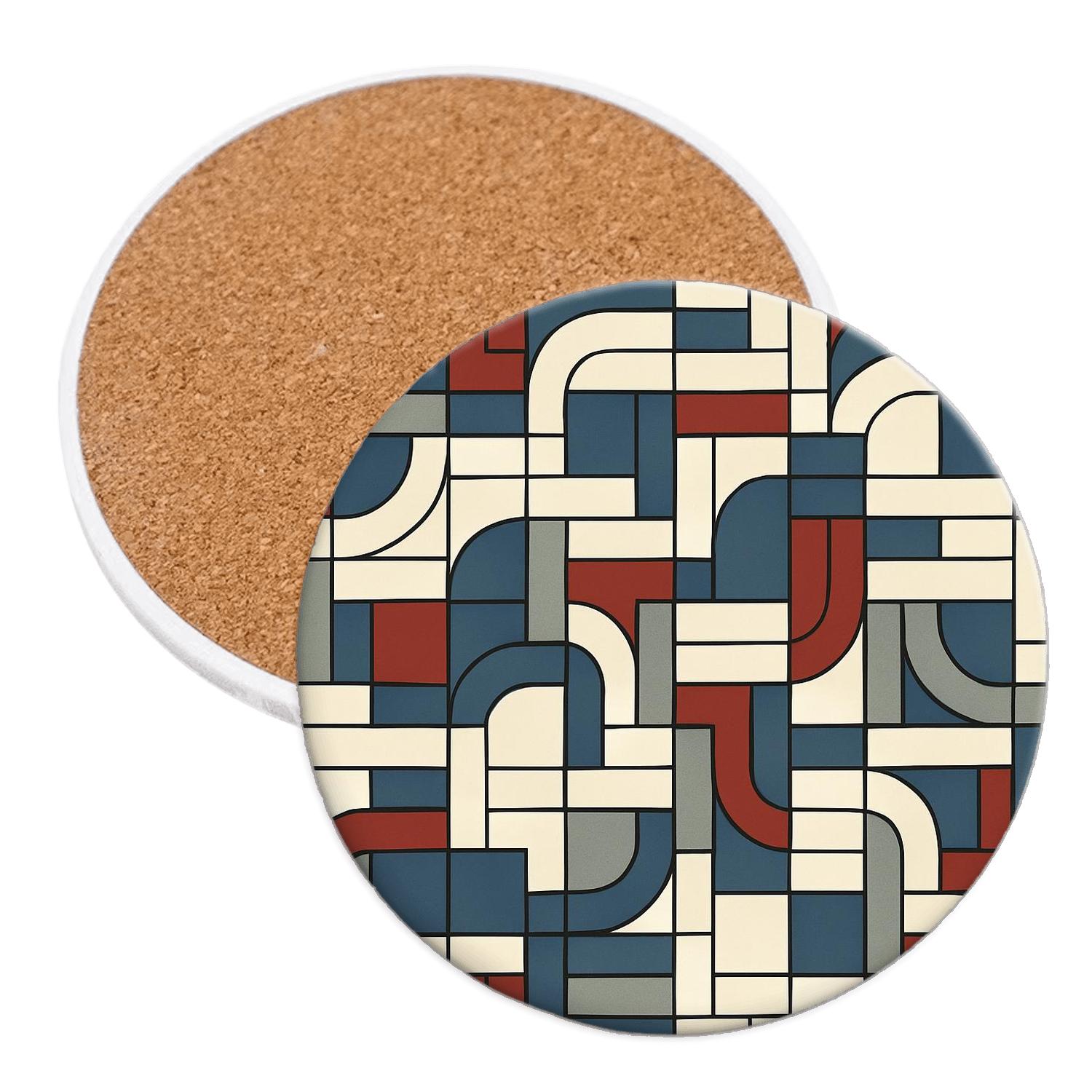 Constructivist Metro Weave stone coaster collections