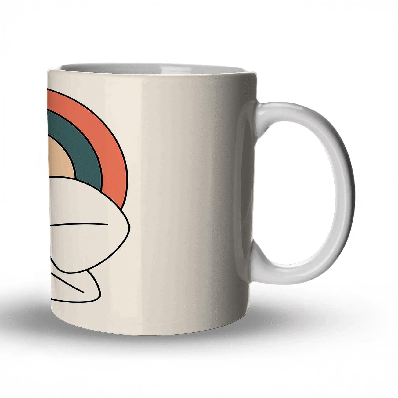 Orchid Spiral Geometry insulated thermal mugs