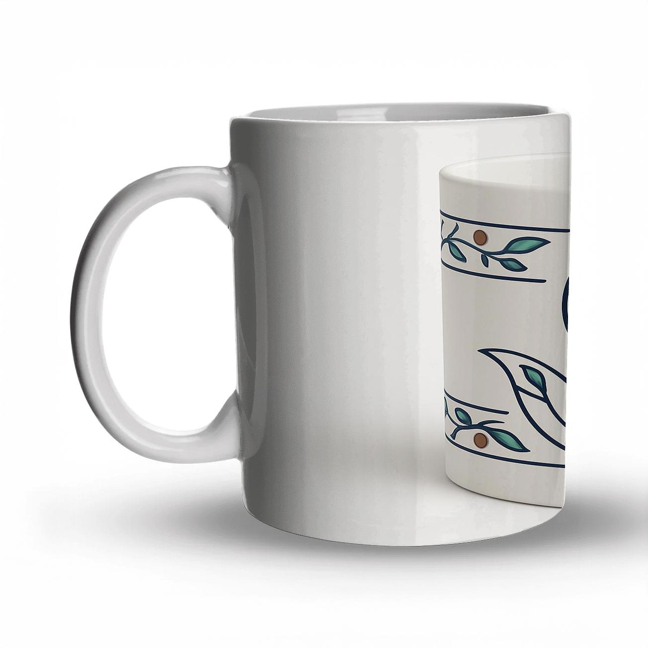 Art Nouveau Fox Vine Wrap Mug novelty coffee mugs