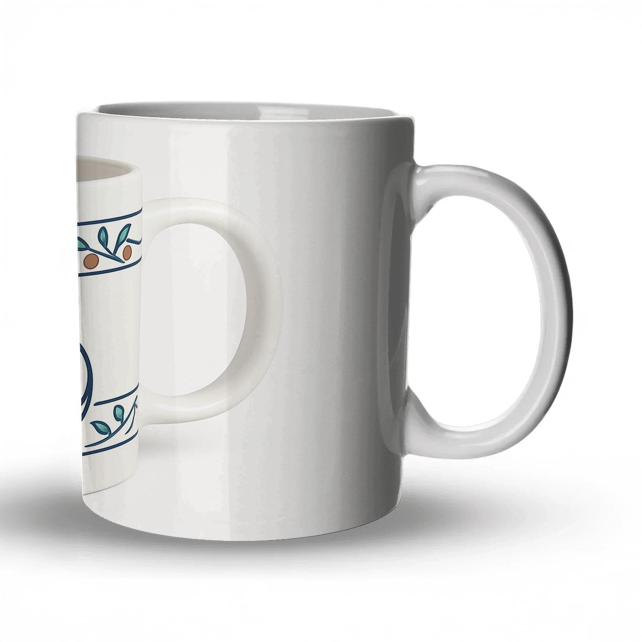Art Nouveau Fox Vine Wrap Mug novelty coffee mugs