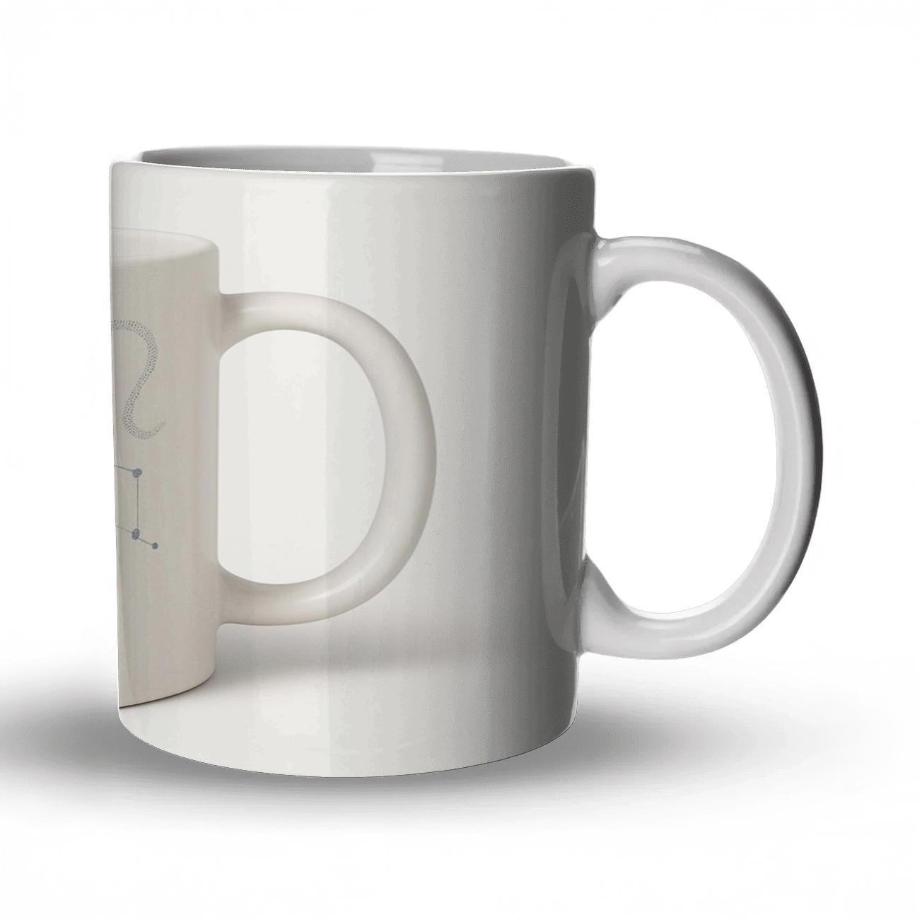 Leo Solar Regalia Constellation Mug Line Art premium drinkware mugs