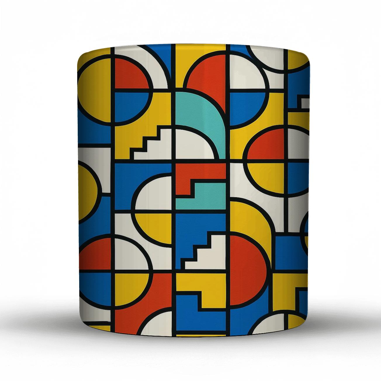 Bauhaus Syncopated Stripes decorative mug sets