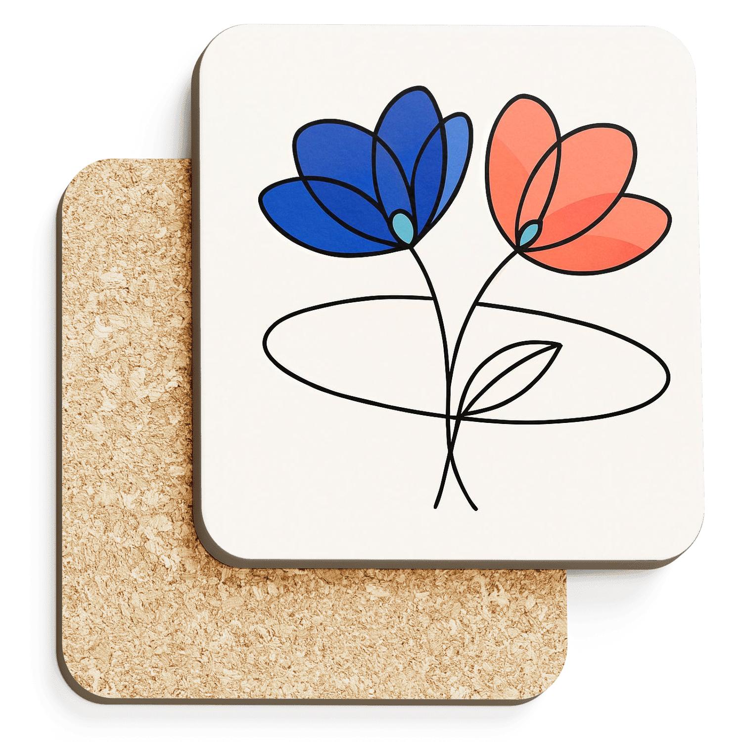 Orbit Blossom Duet elegant tabletop coasters