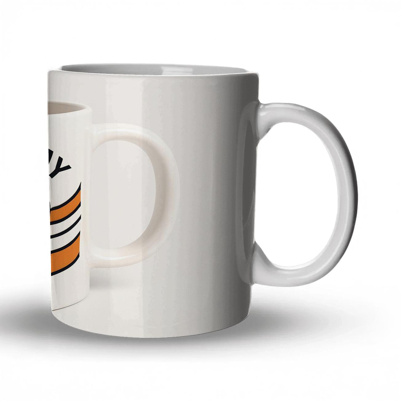 Basketball Net Wave Game Day Line Art Mug decorative mug sets