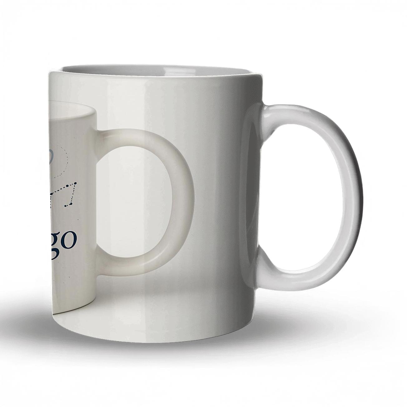 Virgo Maiden Star Chart Botanical Mug Line Art personalized mugs