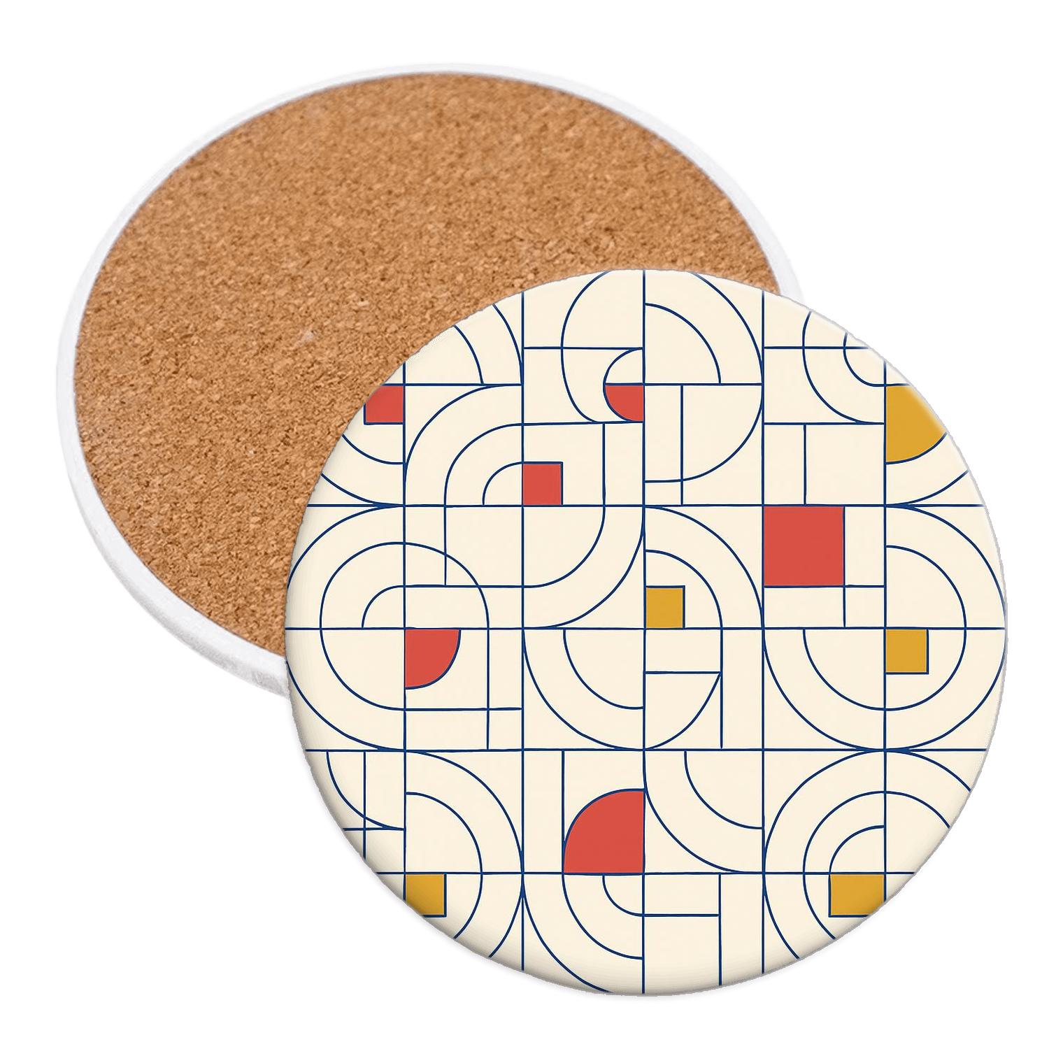 Bauhaus Modular Constellation Grid personalized drink coasters