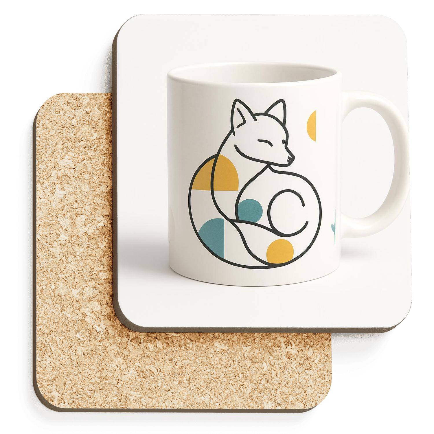 Bauhaus Arctic Fox Wrap stone coaster collections