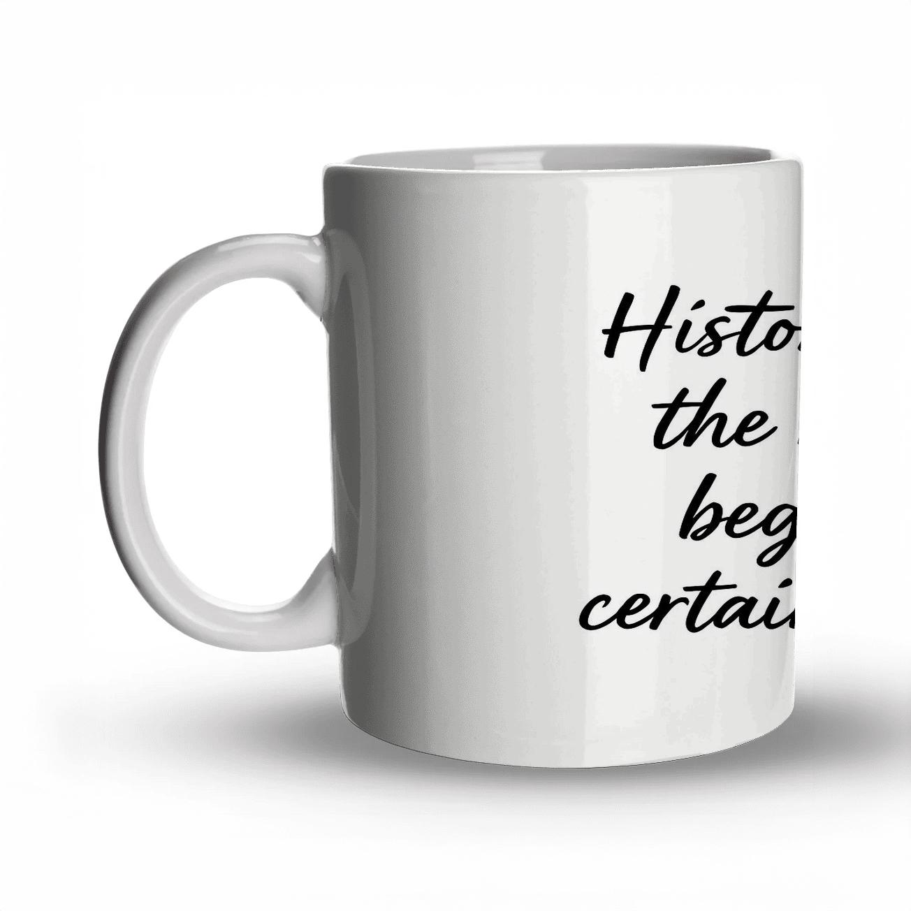 History Rewards The Brave travel mugs with handles