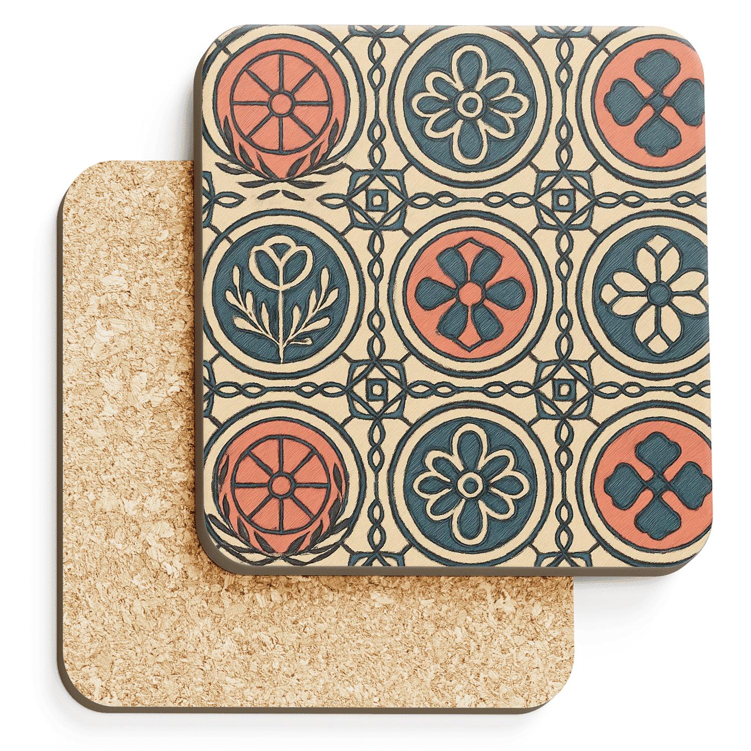 Vienna Secession Sunwheel Guilloche custom engraved coasters