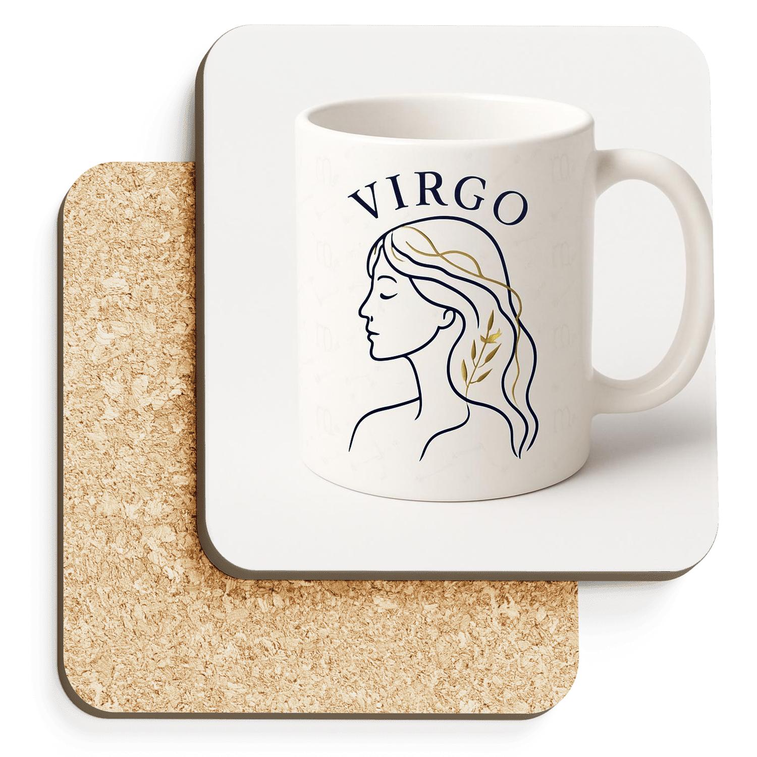 Virgo Maiden Wheat Constellation Mug Art cork coaster sets