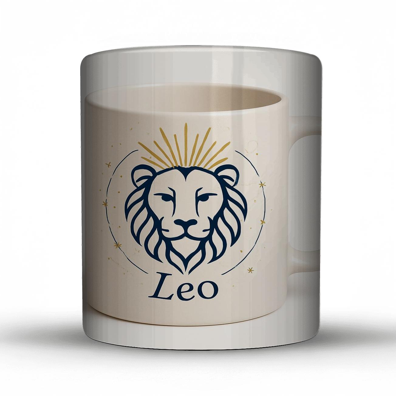 Leo Solar Crown Constellation Line Art Mug gift mugs for occasions