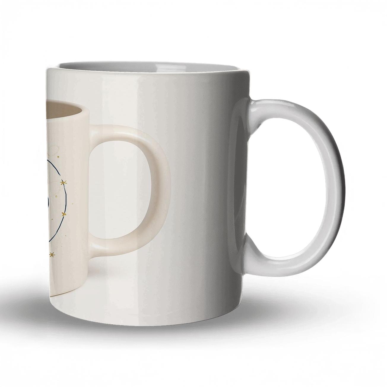 Leo Solar Crown Constellation Line Art Mug gift mugs for occasions