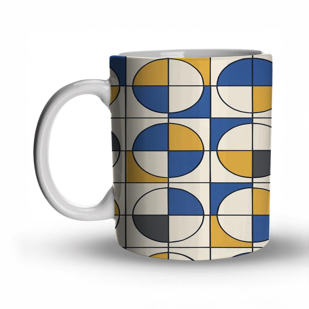 Bauhaus Interlock Constellation Grid insulated thermal mugs