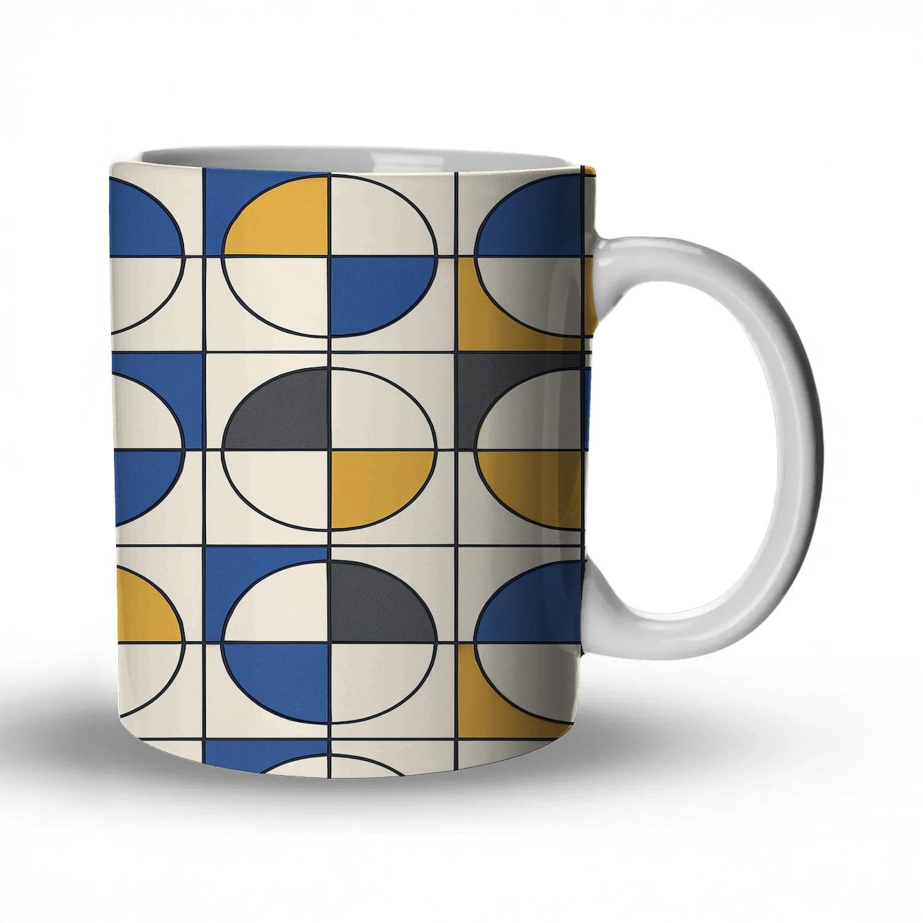 Bauhaus Interlock Constellation Grid insulated thermal mugs