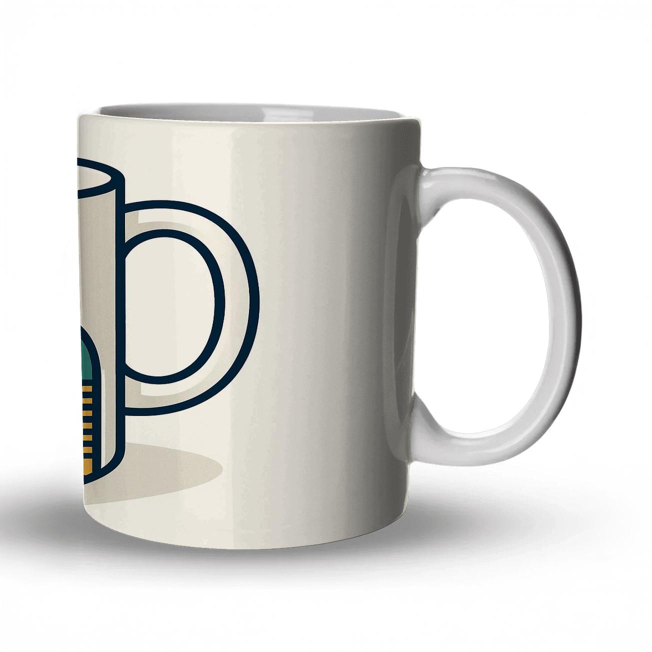 Bauhaus Owl Constellation Wrap Mug Art travel mugs with handles