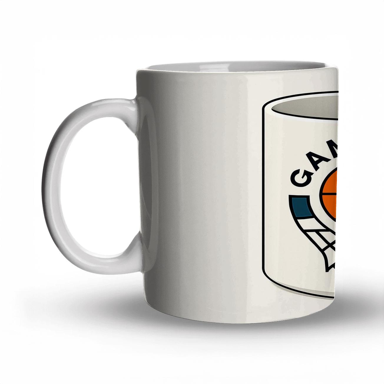Bauhaus Basketball Game Day Line Art Mug ceramic coffee mugs