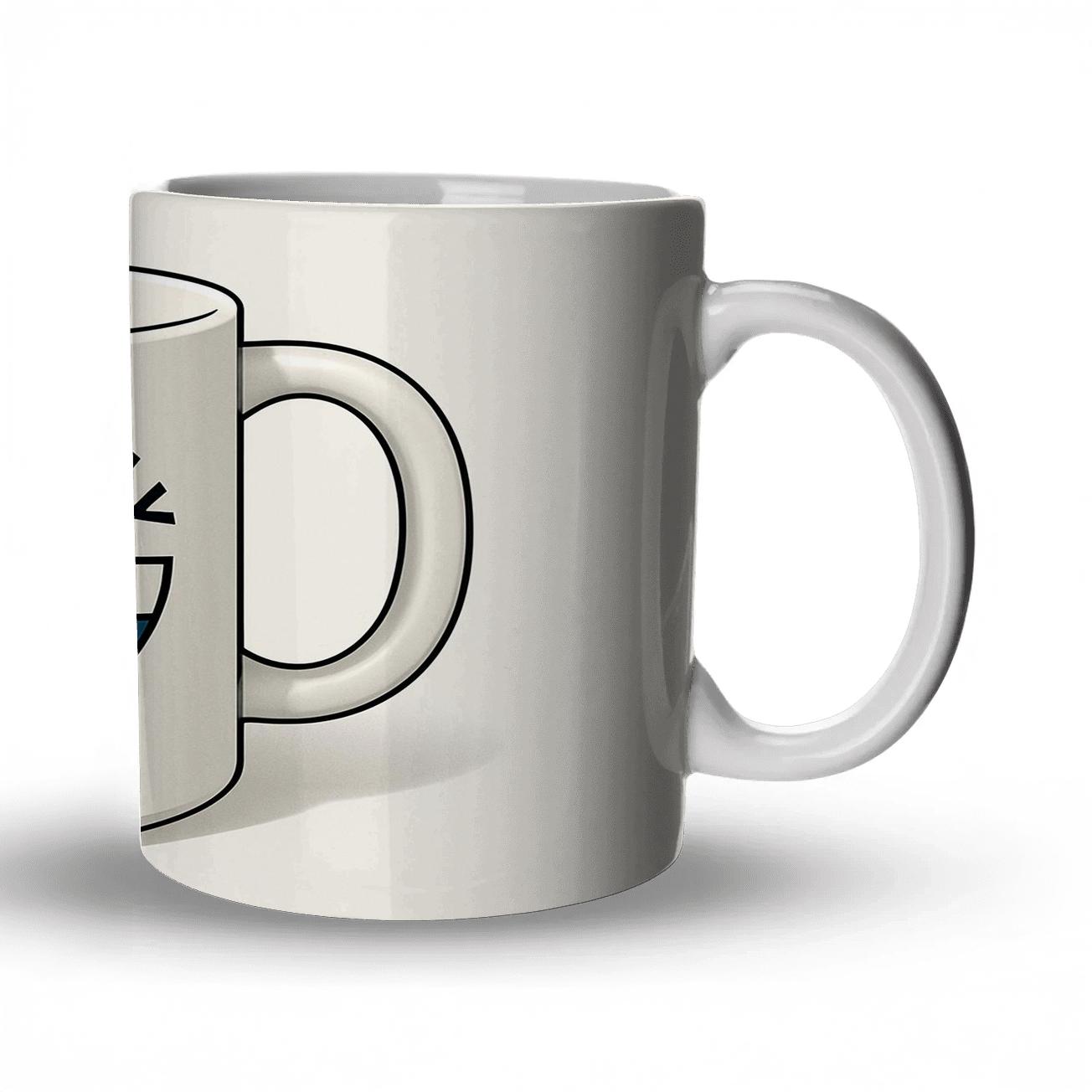 Bauhaus Basketball Game Day Line Art Mug ceramic coffee mugs