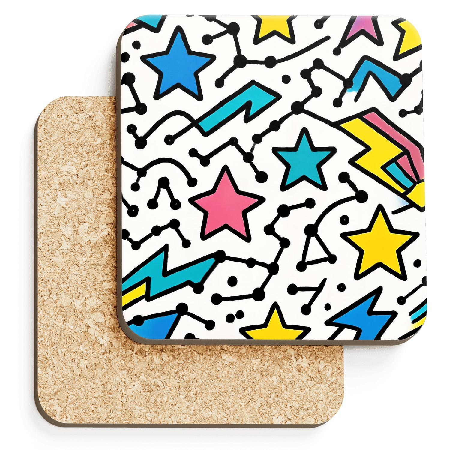 Orbiting Memphis Constellations personalized drink coasters