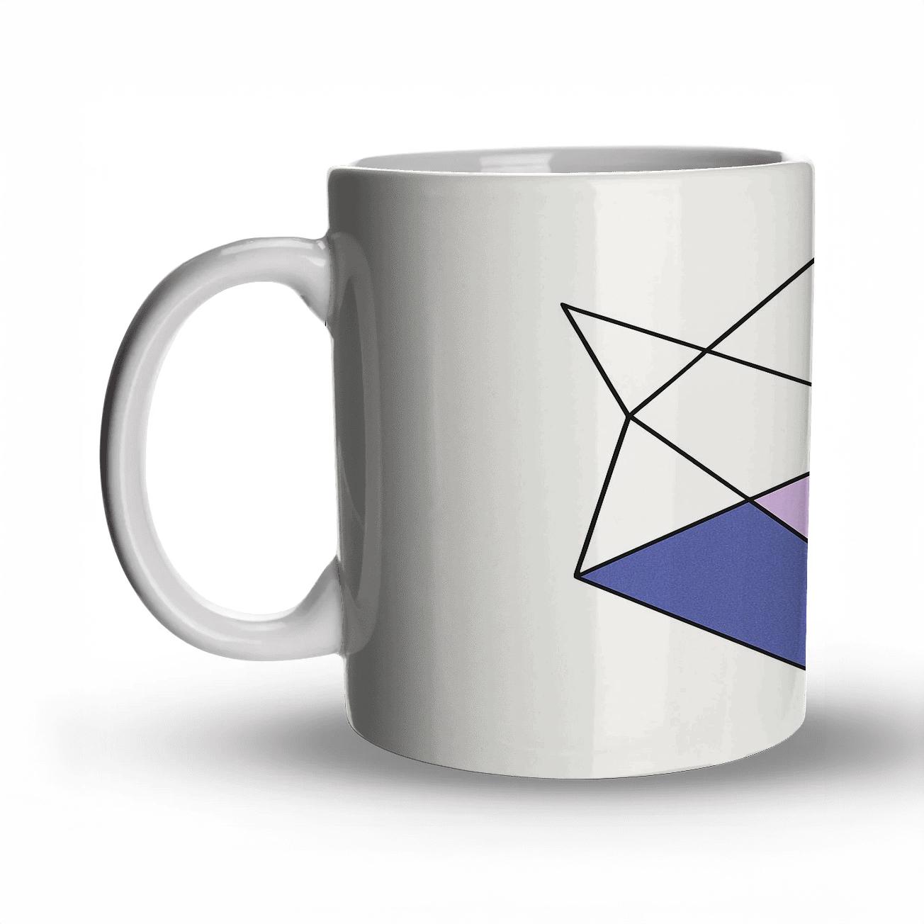 Tessellated Aurora Organics custom printed mugs