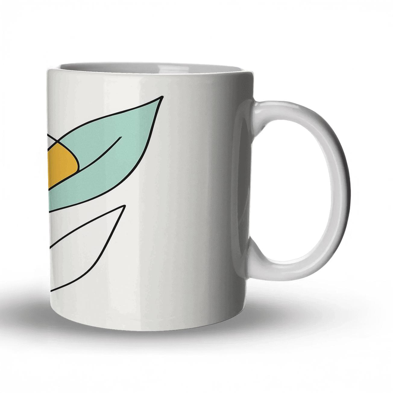 Tessellated Aurora Organics custom printed mugs