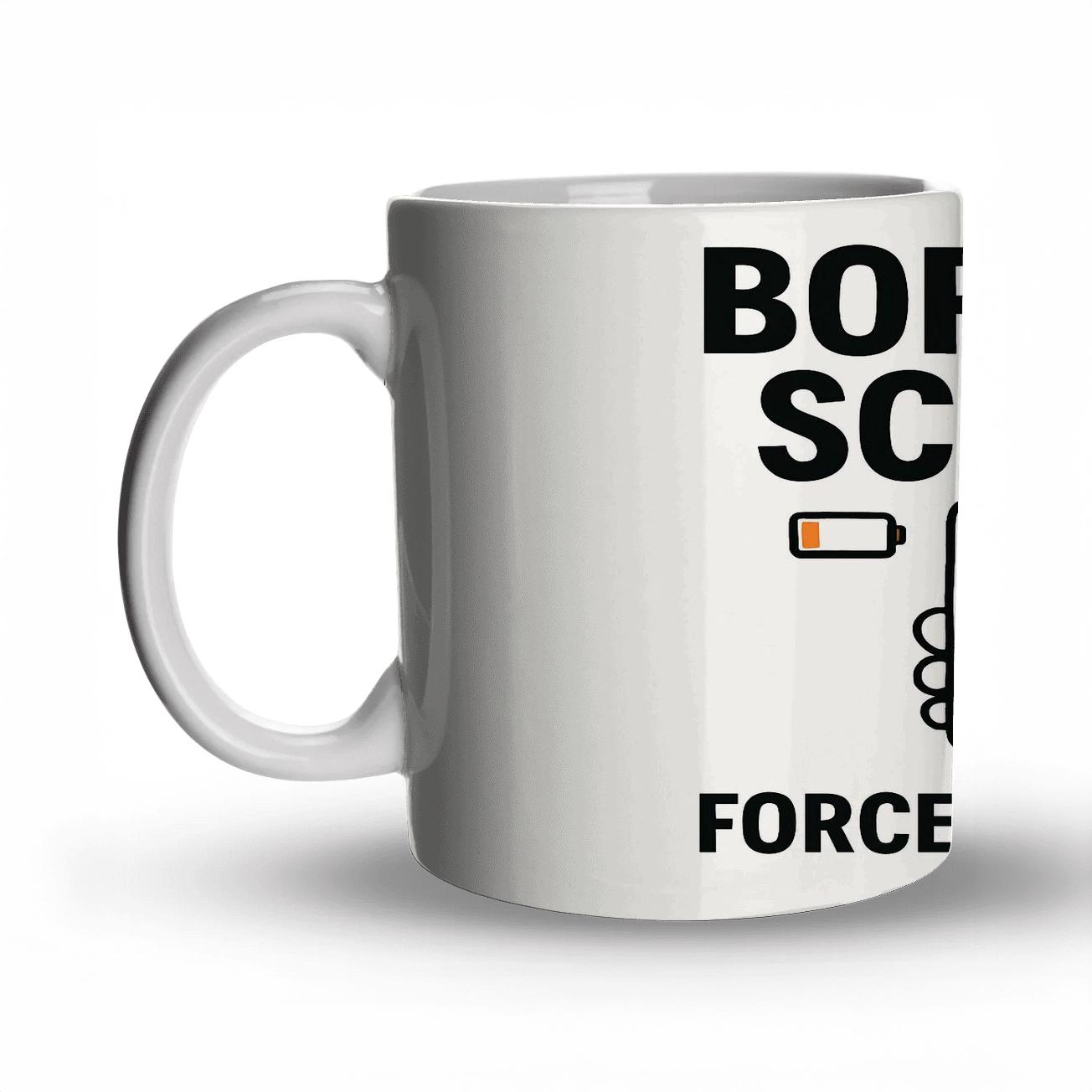 Born To Scroll Forced To Work decorative mug sets