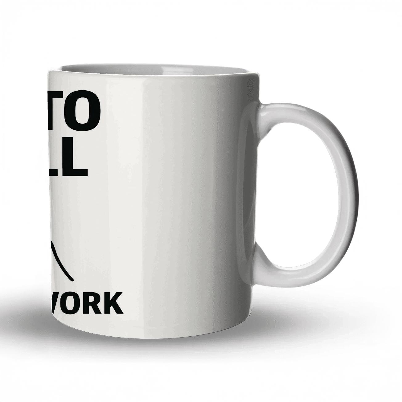 Born To Scroll Forced To Work decorative mug sets