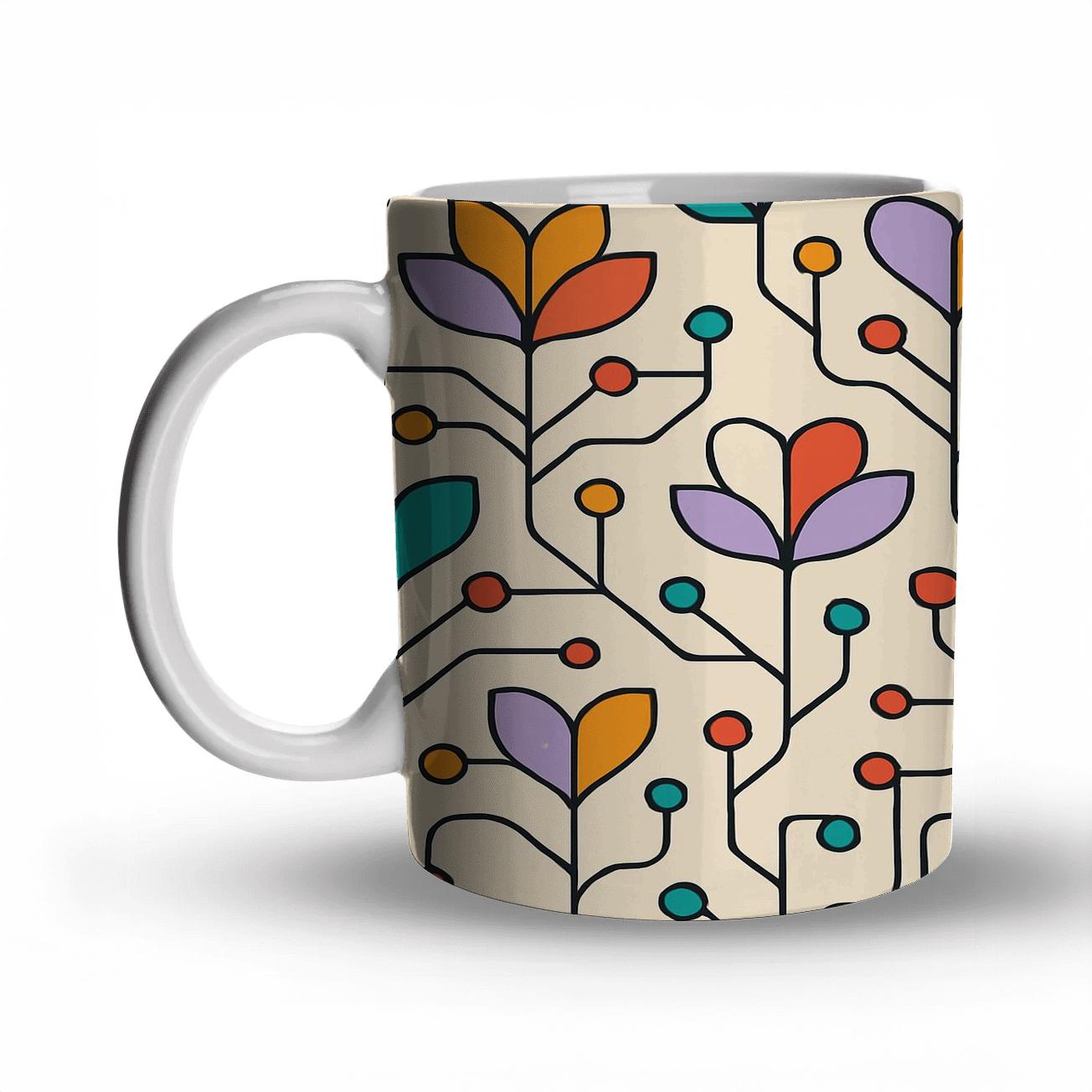 Bauhaus Aurora Floral Circuit gift mugs for occasions