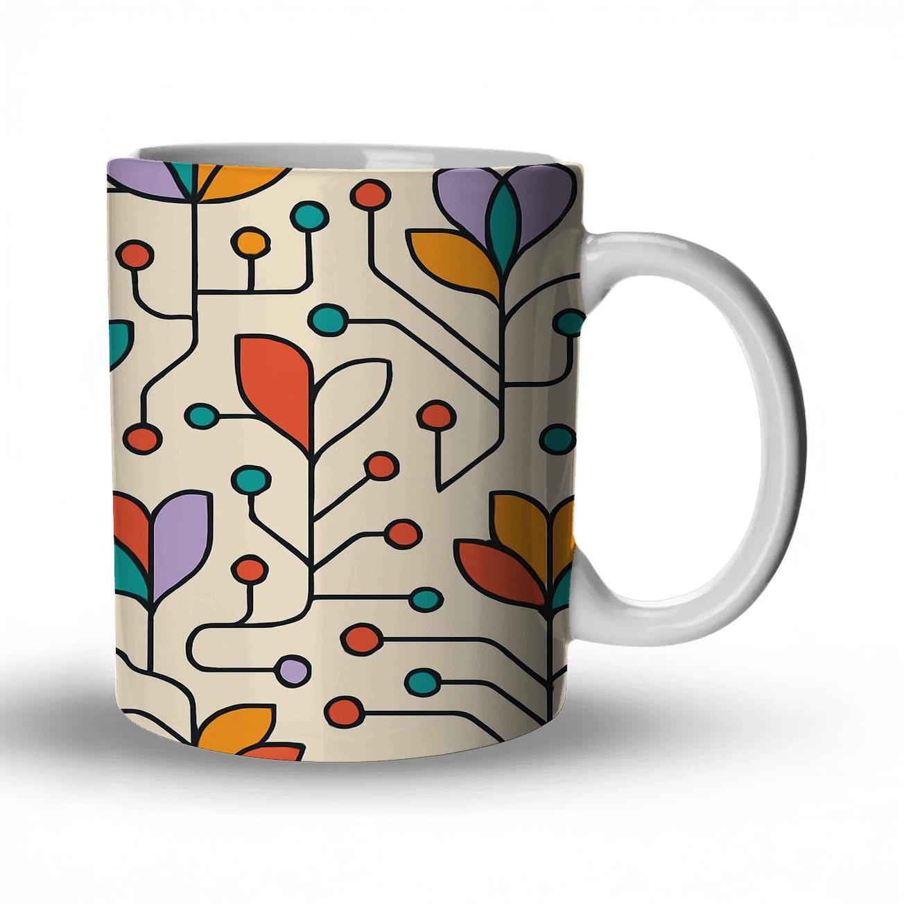 Bauhaus Aurora Floral Circuit gift mugs for occasions