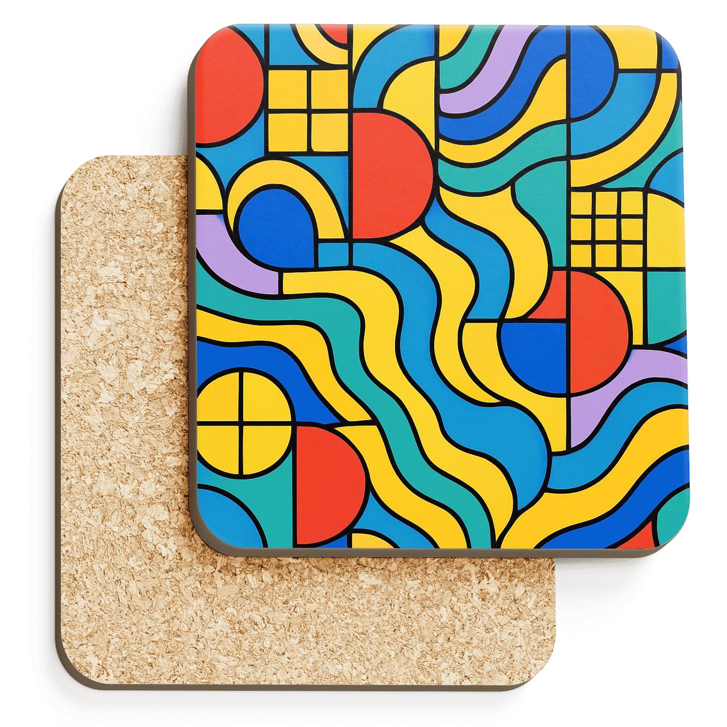 Bauhaus Aurora Linework Tapestry stone coaster collections