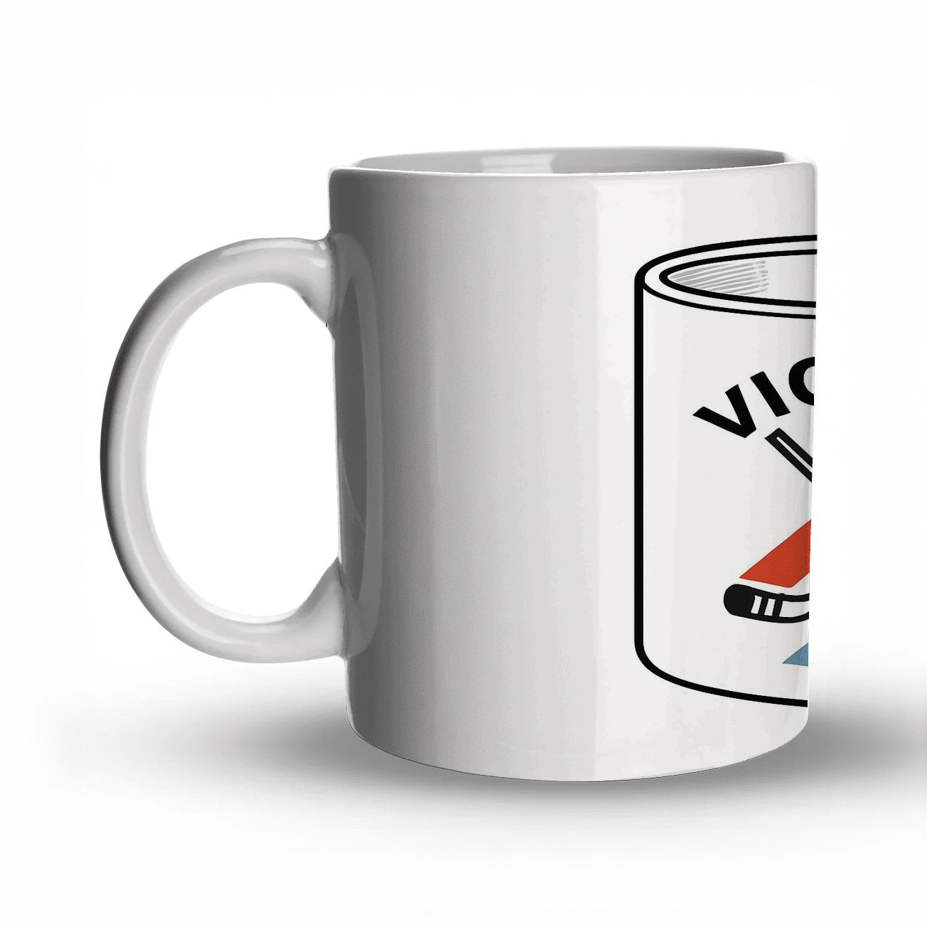 Constructivist Hockey Victory Line Art Mug gift mugs for occasions