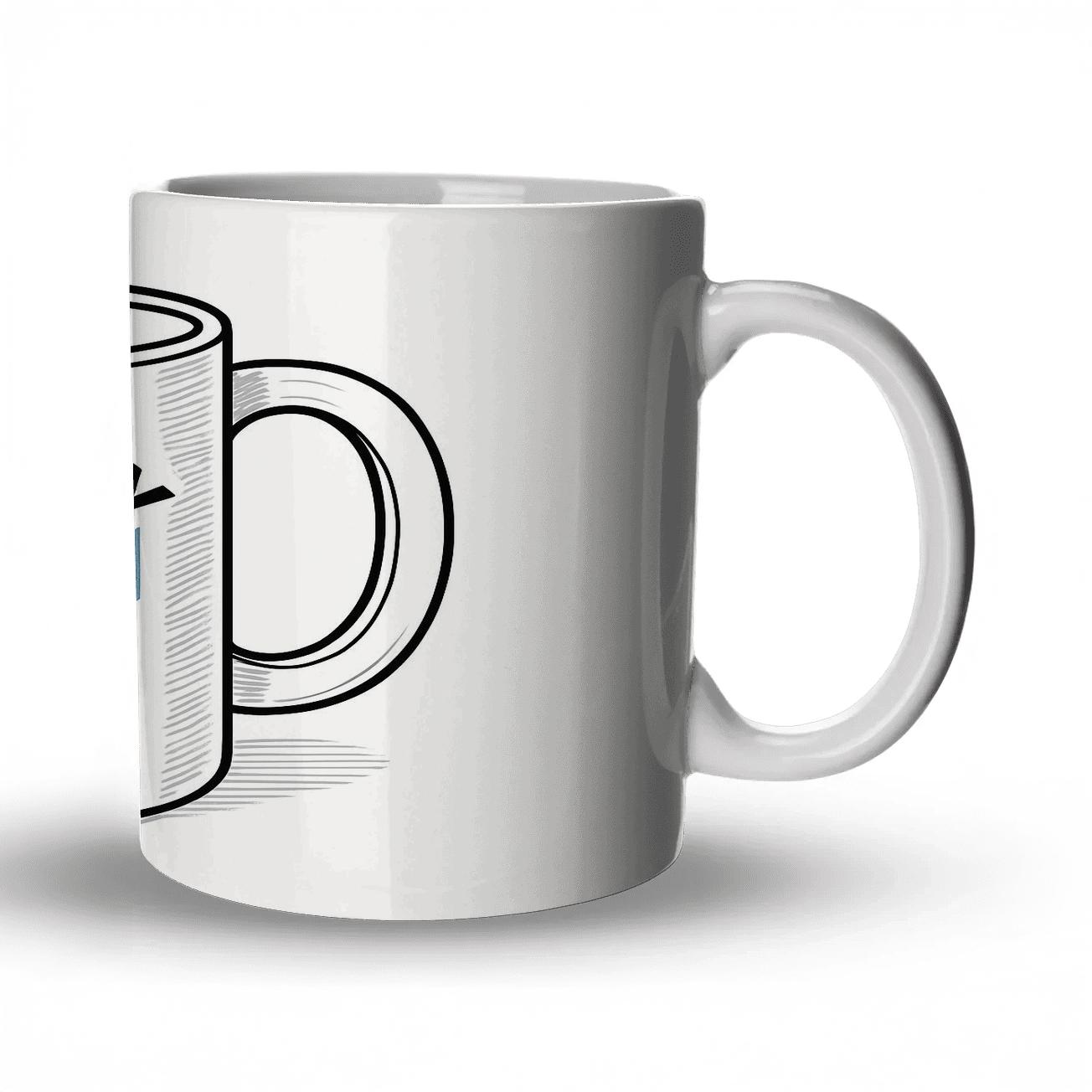 Constructivist Hockey Victory Line Art Mug gift mugs for occasions