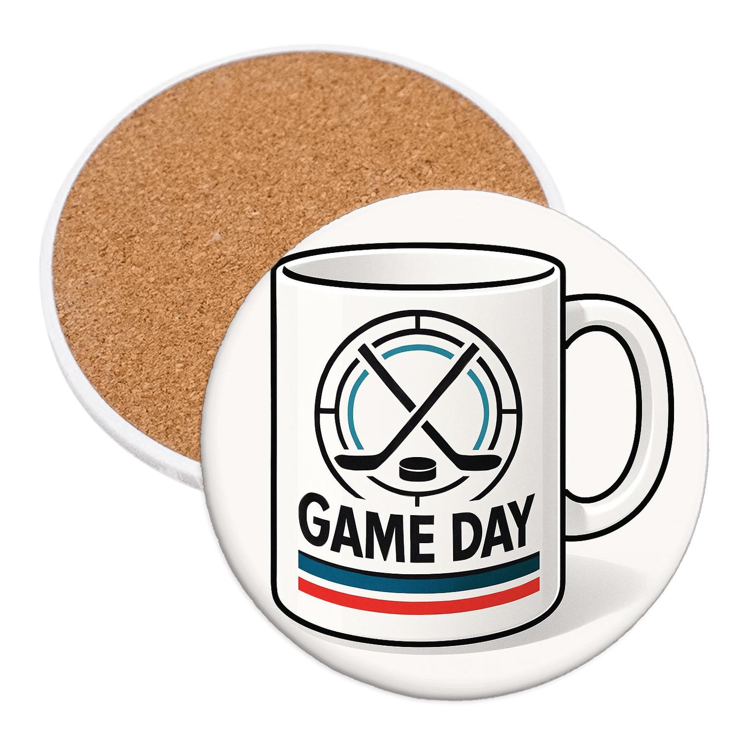 Bauhaus Hockey Rally Line Art Mug decorative beverage coasters