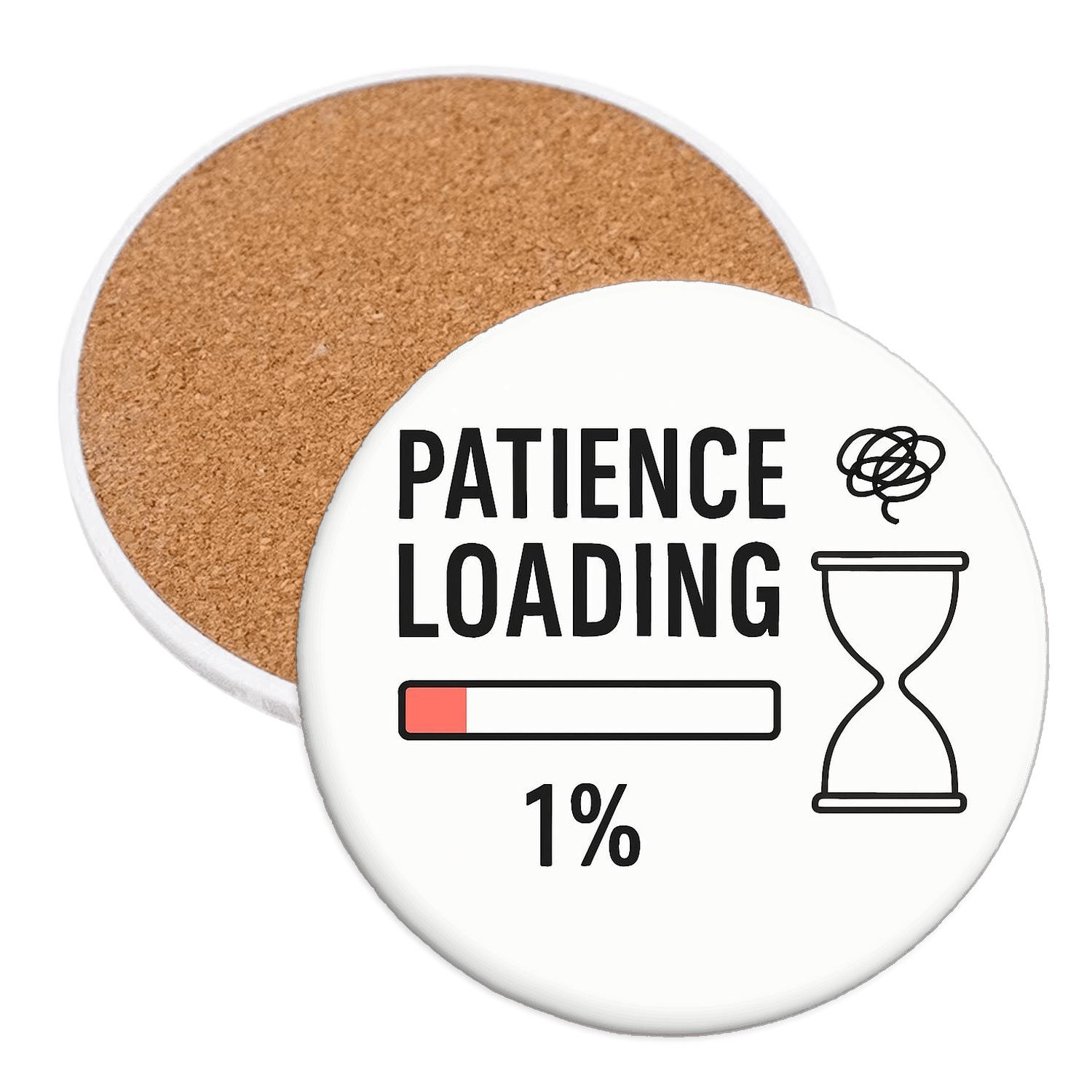 Loading Patience 1 Percent custom engraved coasters