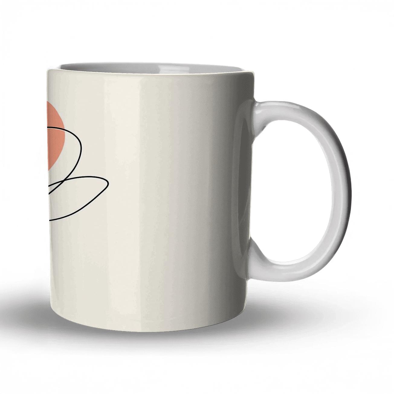 Nebula Bloom Contour ceramic coffee mugs