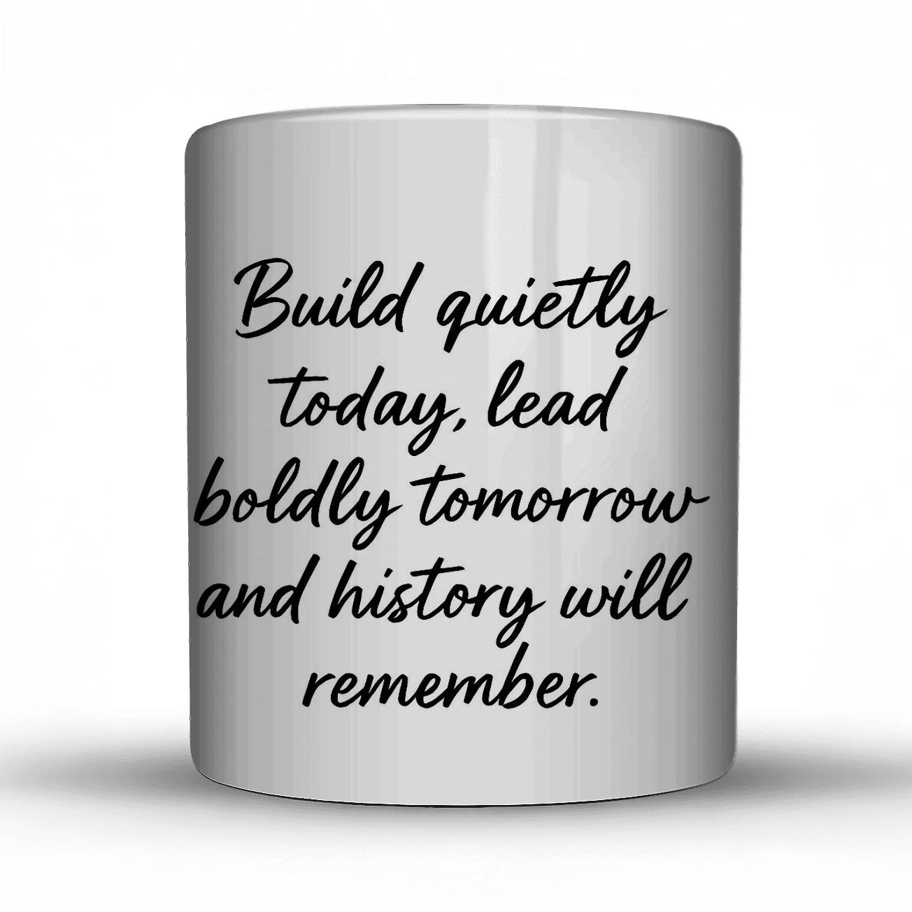 Quiet Leadership Quote Art Print decorative mug sets