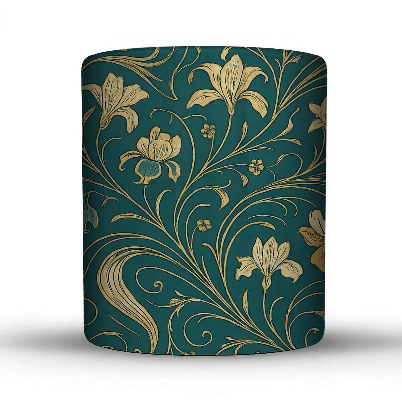 Art Nouveau Comet Garden Tapestry travel mugs with handles
