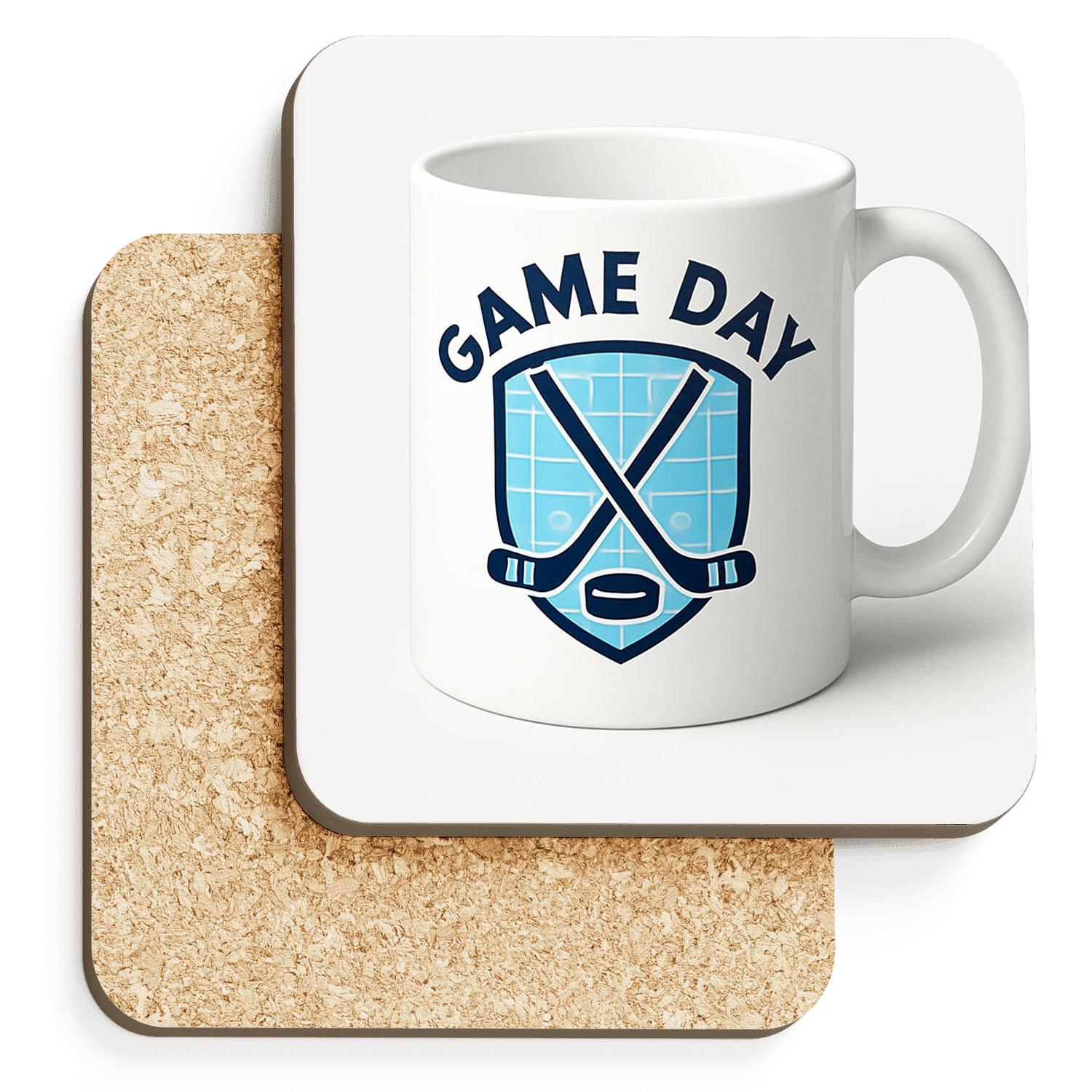 Hockey Power Play Line Art Mug absorbent drink coasters