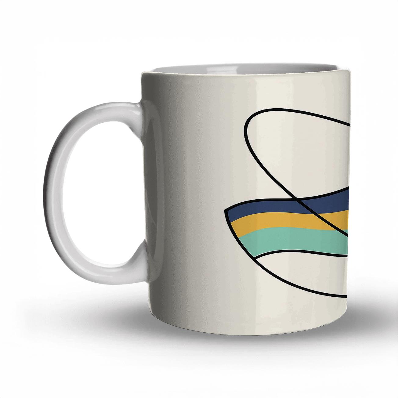 Orbital Geometry Flow gift mugs for occasions