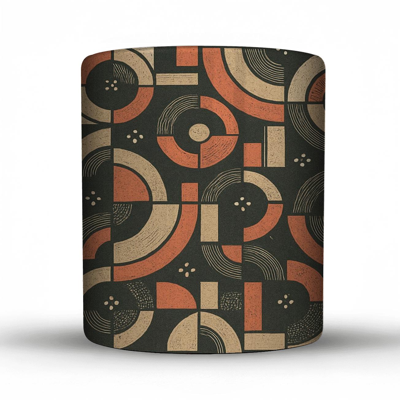 Bauhaus Eclipse Geometry Lace premium drinkware mugs