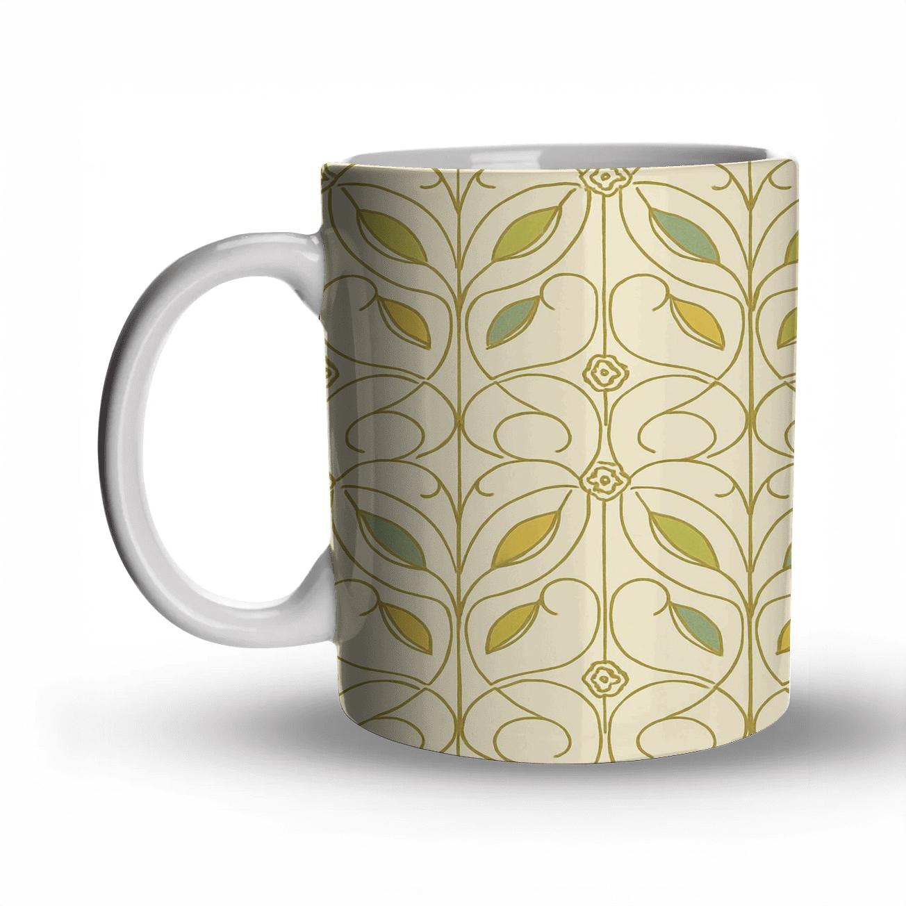 Vienna Secession Laurel Whiplash Lattice decorative mug sets