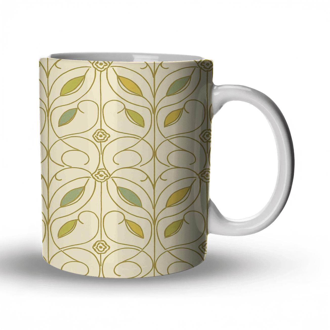 Vienna Secession Laurel Whiplash Lattice decorative mug sets